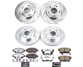 Power Stop Z26 Street Warrior Brake Kit Front & Rear Honda CR-Z 2011-2015