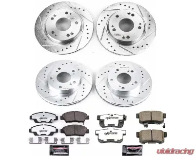 Power Stop Z26 Street Warrior Brake Kit Front & Rear Honda CR-Z 2011-2015 - K5936-26