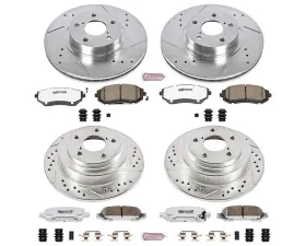 Power Stop Z26 Street Warrior Brake Kit Front & Rear Subaru Impreza 2002-2003