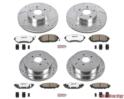 Power Stop Z26 Street Warrior Brake Kit Front & Rear Subaru Impreza 2008-2010 - K6110-26