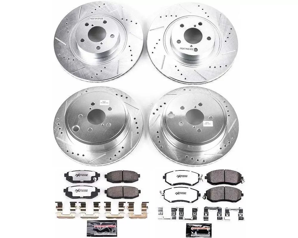 Power Stop Z26 Street Warrior Brake Kit Front & Rear Scion FR-S 2013-2016 - K6164-26
