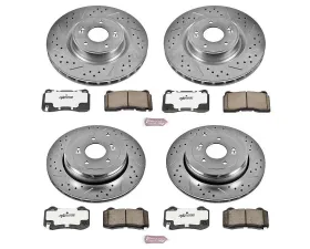 Power Stop Z26 Street Warrior Brake Kit Front & Rear Hyundai Genesis Coupe 2010-2016