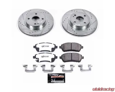 Power Stop Z26 Street Warrior Brake Kit Front Mazda Mazda 2 2011-2014 - K6344-26