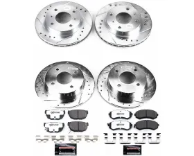 Power Stop Z26 Street Warrior Brake Kit Front & Rear Nissan 240SX 1989-1996