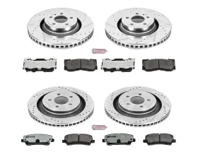 Power Stop Z26 Street Warrior Brake Kit Front & Rear Ford Mustang 2015-2022