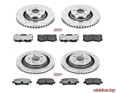 Power Stop Z26 Street Warrior Brake Kit Front & Rear Ford Mustang 2015-2022 - K6805-26