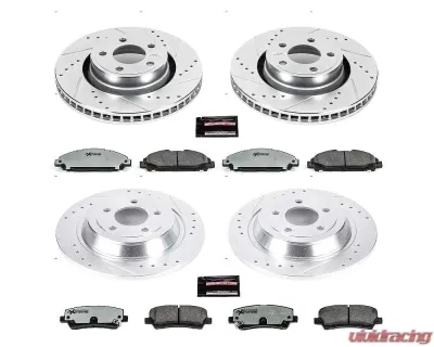 Power Stop Z26 Street Warrior Brake Kit Front & Rear Ford Mustang 2015-2022 - K6808-26