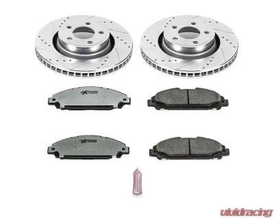 Power Stop Z26 Street Warrior Brake Kit Front Ford Mustang 2015-2022 - K6809-26