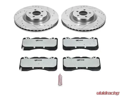 Power Stop Z26 Street Warrior Brake Kit Front Ford Mustang 2015-2022 - K6811-26