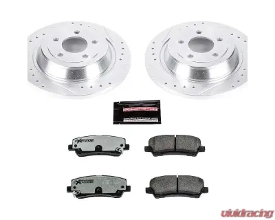 Power Stop Z26 Street Warrior Brake Kit Rear Ford Mustang 2015-2022 - K6813-26