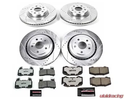 Power Stop Z26 Street Warrior Brake Kit Front & Rear Chevrolet Camaro 2016-2019 - K7226-26