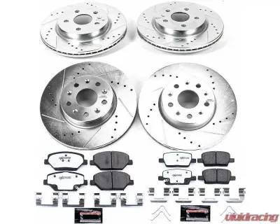 Power Stop Z26 Street Warrior Brake Kit Front & Rear Chevrolet Camaro 2016-2020 - K7296-26