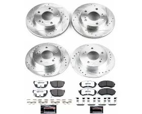 Power Stop Z26 Street Warrior Brake Kit Front & Rear Nissan 240SX 1994-1996