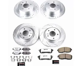 Power Stop Z26 Street Warrior Brake Kit Front & Rear Nissan Altima 2007-2010