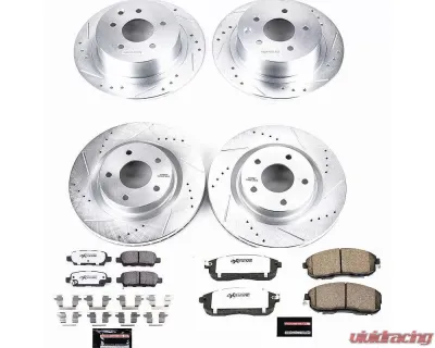 Power Stop Z26 Street Warrior Brake Kit Front & Rear Nissan Altima 2007-2010 - K7865-26