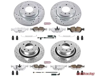 Power Stop Z26 Street Warrior Brake Kit Front & Rear BMW Z4 2003-2008 - K873-26