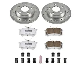 Power Stop Z26 Street Warrior Brake Kit Rear Audi Allroad Quattro 2001-2005
