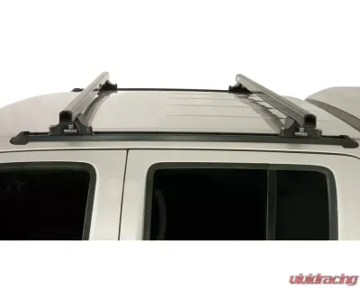 Rhino Rack Heavy Duty RLTP Trackmount Black 2 Bar Roof Rack JA0662 - JA0662