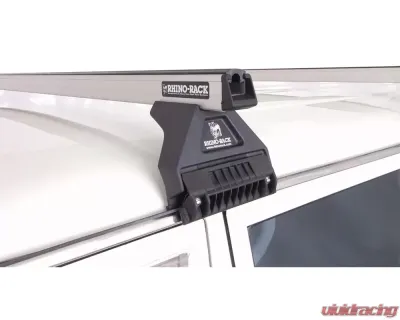 Rhino Rack Heavy Duty RL110 Silver 2 Bar Roof Rack JA0718 - JA0718