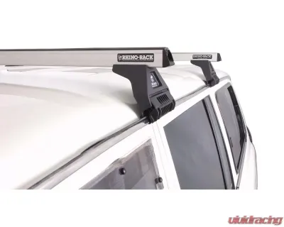 Rhino Rack Heavy Duty RL110 Silver 2 Bar Roof Rack JA0718 - JA0718