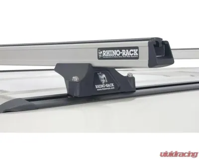 Rhino Rack Heavy Duty RLTP Trackmount Silver 2 Bar Roof Rack JA0747 - JA0747