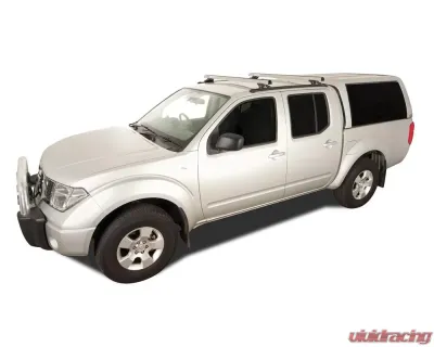 Rhino Rack Heavy Duty RLTP Trackmount Silver 2 Bar Roof Rack JA0749 - JA0749