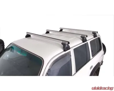 Rhino Rack Heavy Duty RL110 Silver 3 Bar Roof Rack JA0762 - JA0762