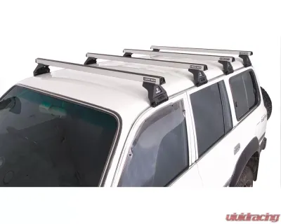 Rhino Rack Heavy Duty RL110 Silver 4 Bar Roof Rack JA0783 - JA0783