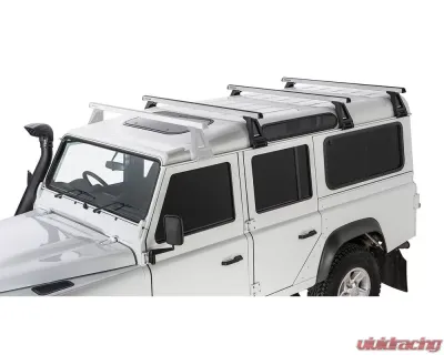 Rhino Rack Heavy Duty RL210 Silver 3 Bar Roof Rack JA0905 - JA0905