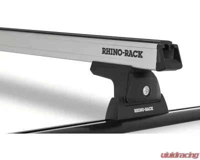 Rhino Rack Heavy Duty RLT600 Trackmount Silver 2 Bar Roof Rack JA6250 - JA6250