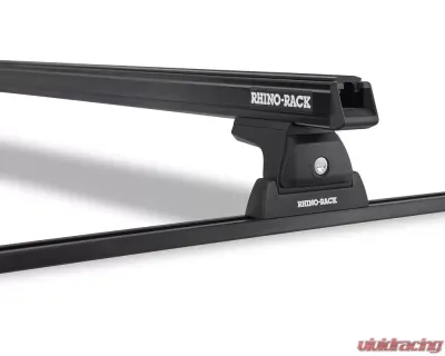 Rhino Rack Heavy Duty RLT600 Trackmount Black 1 Bar Roof Rack JA8724 - JA8724