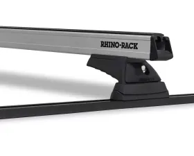 Rhino Rack Heavy Duty RCL Trackmount Silver 2 Bar Roof Rack JA9830