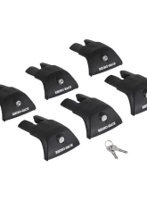 Rhino Rack RVL6 Low Locking Leg Set of 6 for 3 Cross Bars, 52mm Height, 5-Year Warranty                                     - RVL6 - Image 2