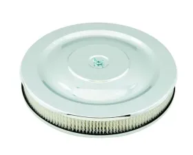 Mr. Gasket Air Cleaner - 14 Inch Diameter x 2-1/4 Inch Tall - Chrome CLEARANCE