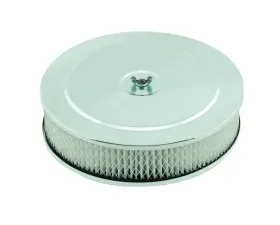 Mr. Gasket Air Cleaner - 9 Inch Diameter x 2-3/4 Inch Tall - Chrome