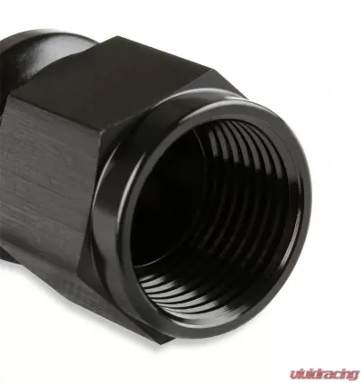 Mr. Gasket -6 AN Straight Push-On Hose Ends - Black - 200106-BL