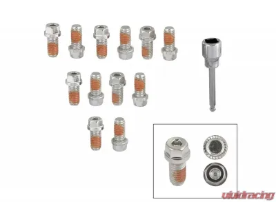 Mr. Gasket Headlock Locking Header Bolts - 3/8-16 x 3/4 Inch - Set of 12 - 2230G