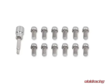Mr. Gasket Headlock Locking Header Bolts - 3/8-16 x 3/4 Inch - Set of 12 - 2230G