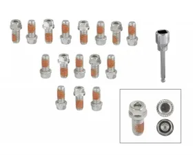 Mr. Gasket Headlock Locking Header Bolts - 3/8-16 x 3/4 Inch - Set of 16