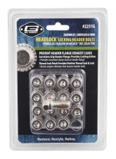 Mr. Gasket Headlock Locking Header Bolts - 3/8-16 x 3/4 Inch - Set of 16                                     - 2231G - Image 2