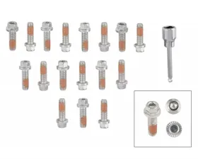 Mr. Gasket Headlock Locking Header Bolts - M8-1.25 x 25mm - Set of 17