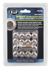Mr. Gasket Headlock Locking Header Bolts - M8-1.25 x 25mm - Set of 17                                     - 2236G - Image 2