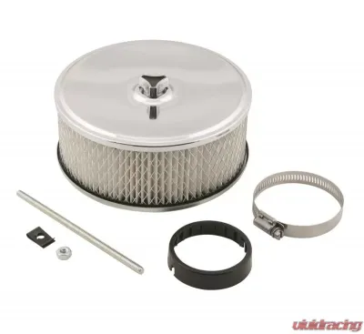 Mr. Gasket Air Filter Assembly - Chrome - 6-1/2 Inch x 3-1/2 Inch - 4350MRG
