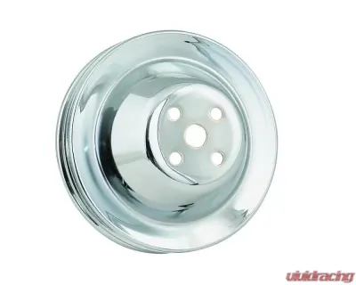 Mr. Gasket Water Pump Pulley - Chrome - Double Groove - 4971
