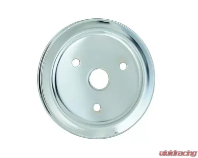 Mr. Gasket Crankshaft Pulley - Chrome - Single Groove - 4972