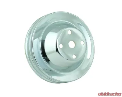 Mr. Gasket Water Pump Pulley - Chrome - Double Groove - 4975