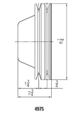 Mr. Gasket Water Pump Pulley - Chrome - Double Groove                                     - 4975 - Image 2