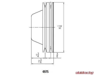 Mr. Gasket Water Pump Pulley - Chrome - Double Groove - 4975