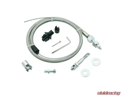 Mr. Gasket Throttle Cable Kit - Stainless Steel Braided - 5657