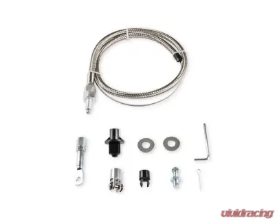 Mr. Gasket Throttle Cable Kit - Stainless Steel Braided - 5657